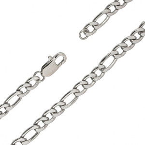 Łańcuszek męski splot figaro stal chirurgiczna 316 l