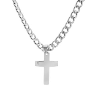 Naszyjnik męski z zawieszką ze stali chirurgicznej