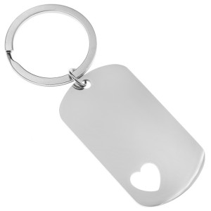 Brelok do kluczy zawieszka z grawerem serce