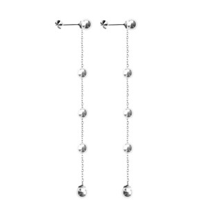 Kolczyki wiszące perły perełki stal 316l
