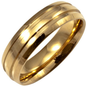 Pozłacana klasyczna obrączka ślubna