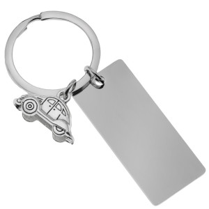Brelok do kluczy z grawerem auto stal 316l