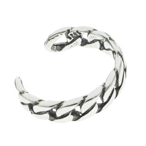 Nausznica kolczyk srebro 925 zaciskana srebrna