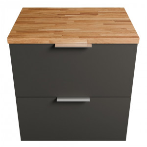 IO Modular Set 60 Szafka podumywalkowa z blate, grafit mat, 60x46x62,8 cm