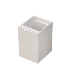 IÖ Modular SK40B.392.455.600 Szafka wisząca z możliwością montażu kosza na bieliznę 40cm, biały połysk + uchwyt chrom