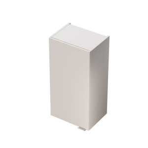 IÖ Modular SP40B.400.300.800 Szafka wisząca, półsłupek 40cm, biały połysk + uchwyt chrom