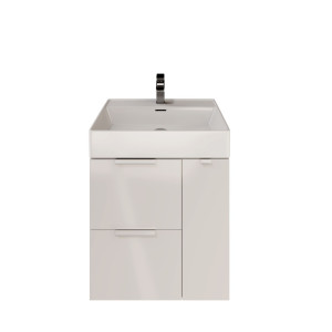 IÖ Modular SET2A Biały Szafka modułowa wisząca 59.4x45.5x60cm, biały połysk + umywalka 60.5x46.5cm