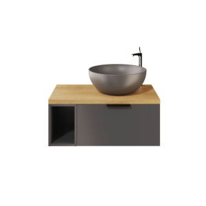IÖ Modular SET3 Grafit Szafka modułowa wisząca 79.6x45.5x30cm, grafit mat