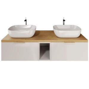 IÖ Modular SET6 Biały Szafka modułowa wisząca 139x45.5x30cm, biały połysk