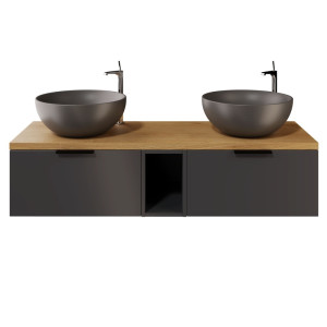 IÖ Modular SET6 Grafit Szafka modułowa wisząca 139x45.5x30cm, grafit mat