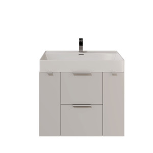 IÖ Modular SET19 Biały Szafka modułowa wisząca 79.6x45.5x60cm, biały połysk + umywalka 80.5x46.5cm