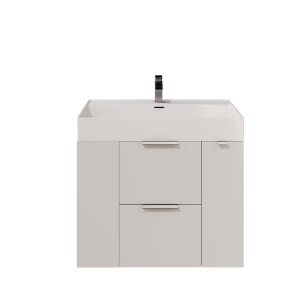 IÖ Modular SET21 Biały Szafka modułowa wisząca 79.6x45.5x60cm, biały połysk + umywalka 80.5x46.5cm