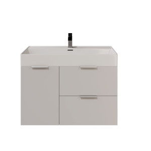 IÖ Modular SET23 Biały Szafka modułowa wisząca 98.6x45.5x60cm, biały połysk + umywalka 100.4x46.5cm
