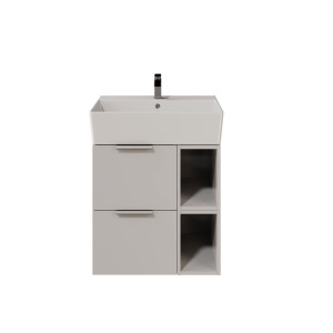 IÖ Modular SET24 Biały Szafka modułowa wisząca 59.4x45.5x60cm, biały połysk + umywalka 60.5x46.5cm