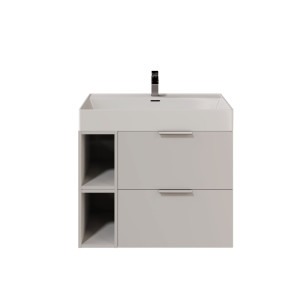 IÖ Modular SET25 Biały Szafka modułowa wisząca 79.6x45.5x60cm, biały połysk + umywalka 80.5x46.5cm