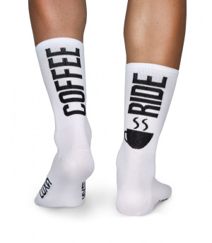 Skarpety rowerowe Luxa Coffee Ride White