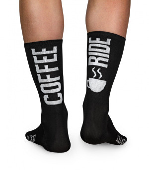 Skarpety kolarskie Luxa Coffee Ride Black