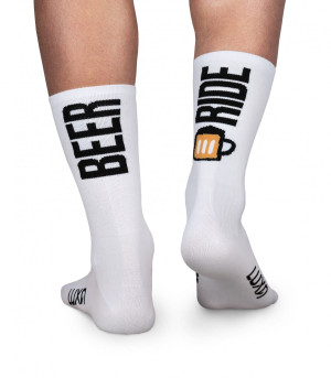 Skarpety kolarskie Luxa Beer Ride White