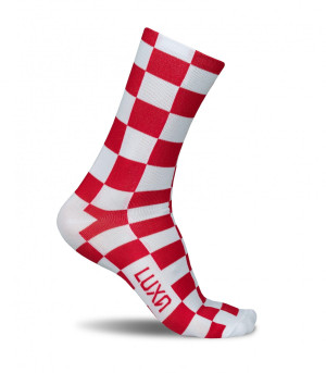Skarpety kolarskie Luxa Squares Red