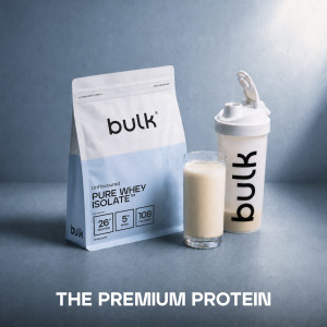 Pure Whey Isolate 1kg (33 shakes) - Unflavoured - Grass Fed Whey - Low Carb - Low Calorie - Low Fat - Sugar Free