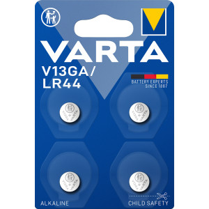 Varta V13GA LR44 Button Cell Batteries   4-Pack
