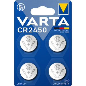 Varta CR2450 Lithium Batteries   4-Pack