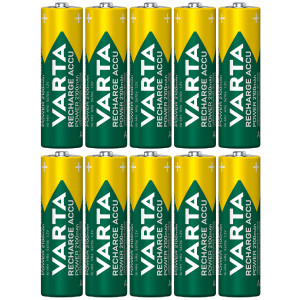 Varta Rechargeable AA Size Batteries 2100mAh   10-Pack