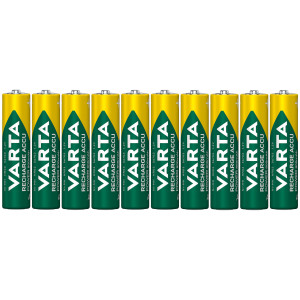 Varta Rechargeable AAA Batteries 800mAh   10-Pack