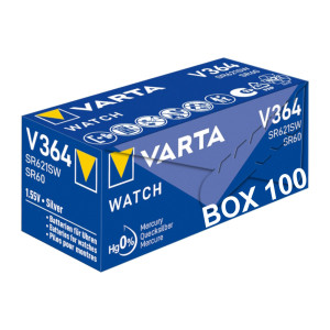 Wholesale Watch Batteries 364 Varta SR621SW Box of 100