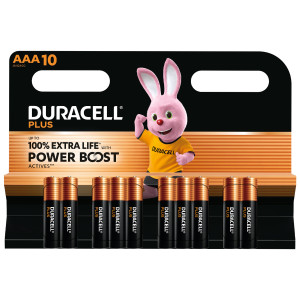 Duracell Plus AAA Batteries With Power Boost   10 Pack
