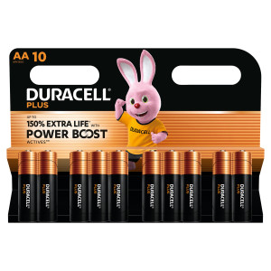 Duracell Plus AA Batteries With Power Boost   10-Pack