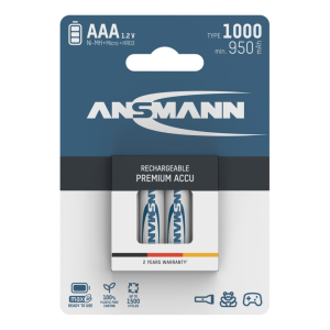 Ansmann Maxe Rechargeable AAA Batteries NiMH 1000mAh Pack of 4
