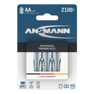 Ansmann Maxe AA Rechargeable Batteries 2100mAh NiMH 4Pack