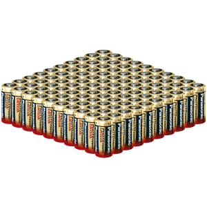 100 x Panasonic CR123A Lithium Batteries in Bulk Box 3V