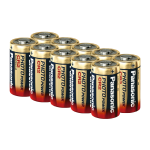 Bulk Box of 10 Panasonic CR2 Lithium Photo Batteries 3V