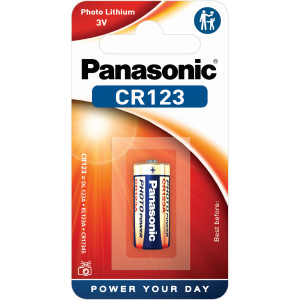 Panasonic CR123 3V Lithium Battery CR123A Pack of 1