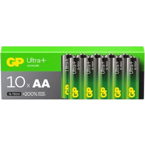 GP Batteries GP Ultra Plus G-Tech AA Batteries 200% More Power   Box of 10