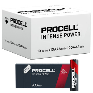 Duracell Procell Intense AAA LR03 PX2400 Batteries   Box of 100