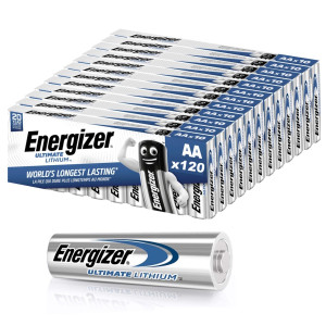 Energizer Ultimate Lithium AA L91 Batteries   120 Pack