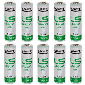 10 x Saft LS14500 3.6v AA Lithium Batteries Li-SOCl2 LS-14500