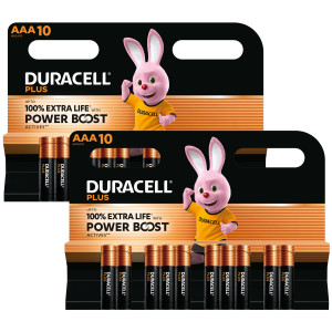Duracell Plus AAA Batteries with Power Boost   20-Pack