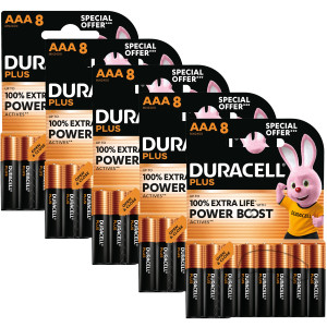 Duracell Plus AAA Batteries with Power Boost   40-Pack