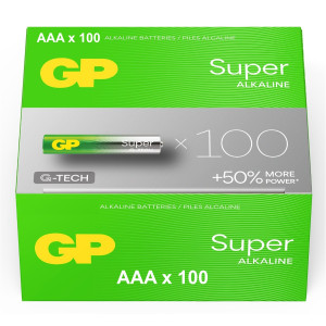 GP Batteries GP Super G-Tech AAA Bulk Batteries LR03 24A   Box of 100