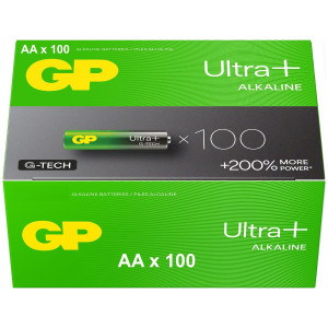 GP Batteries GP Ultra Plus G-Tech AA Batteries 200% More Power   Box of 100