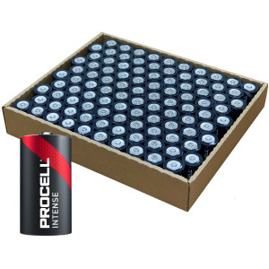 Tray of 120 Duracell Procell Intense D LR20 PX1300 Batteries