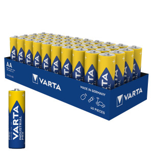 Varta Industrial Pro AA 4006 Alkaline Batteries (Box of 40) LR6