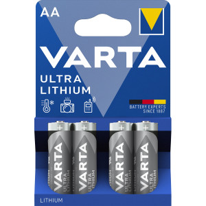 Varta Ultra Lithium AA Batteries 1.5V L91 6106 4-Pack