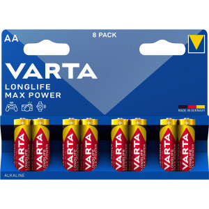 Varta Longlife Max Power AA Batteries LR6 8-Pack
