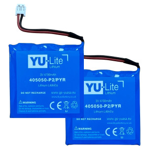 Yuasa Yucel 2-Pack YU-Lite 405050-P2/PYR Batteries for Pyronix Deltabell-WE