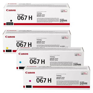 Toner-Set 067H (Cyan, Magenta, Yellow, Schwarz) für i-SENSYS MF650 - Canon Gold Partner